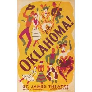  OKLAHOMA PEOPLE DANCE PLAY THEATRE THEATER BROADWAY SHOW 
