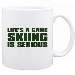  New  Life Is A Game , Skiing Is Serious   Mug Sports 