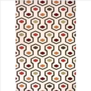  Odyssey Ivory Contemporary Rug Size 5 x 8 Rectangle 