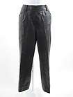 ZANELLA Black Leather Pants Trousers Slacks Sz 4  