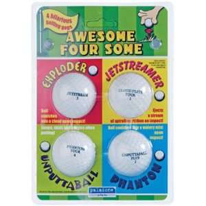    Paladone Awesome Four Some [ Joke Golf Balls] Toys & Games