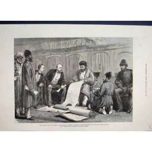  1879 Ameer Yakoob Khan Cavagnari Treaty Gundamuk Print 