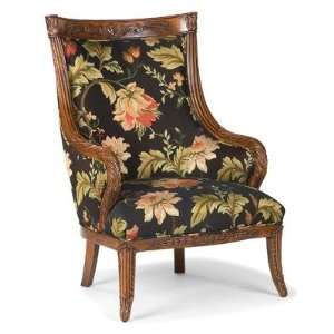  Fairfield Chair 5471 01 9870 Carved Wood High Back Chair 