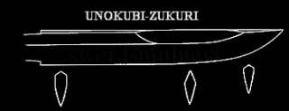   UNOKUBI ZUKURI Blade EAGLE TSUBA JAPANESE SAMURAI SWORD KATANA  