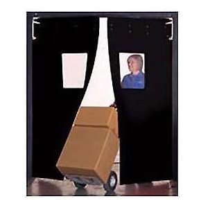   25 Twin Panel Black Flexible Impact Traffic Door