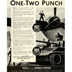  1945 Ad WWII War Production Buick Liberator Pratt Whitney 