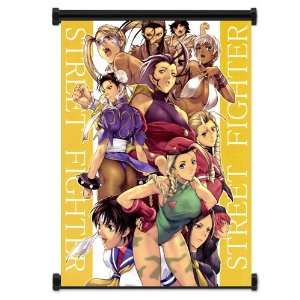  Street Fighter Anime Game Female Group Wall Scroll Poster 