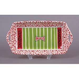  University Of Arkansas Stadium Platter With Handles 