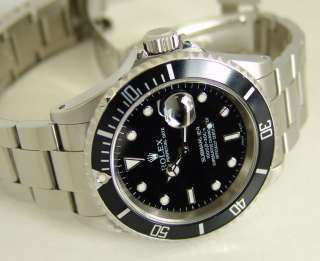 WATCH CHEST® Rolex Steel Submariner Black Date 16610  
