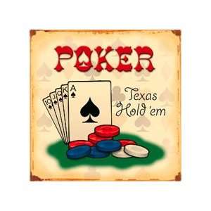  Tin Sign Texas Holdem Poker 