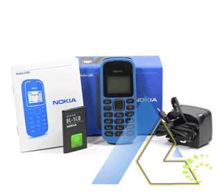New Nokia 1280 Blue Unlocked GSM Mobile Phone+4Gifts+1 Year Warranty 