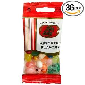 Jelly Belly Assorted Flavors Jelly Beans, 1 Ounce Bags (Pack of 36 