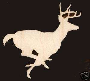 Running Deer Wild Animal Craft Wood Cutout #1292 4  