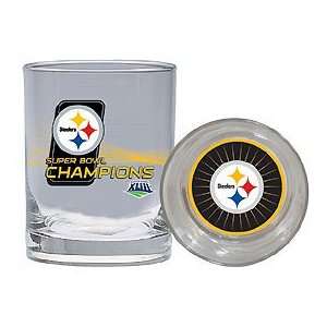  Pittsburgh Steelers Super Bowl XLIII Champs 14oz. Rocks 