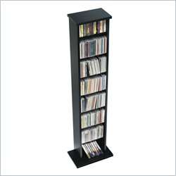 Prepac Slim CD DVD Media Storage Rack in Black [1326]