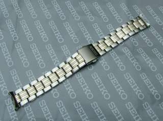 SEIKO 20mm STAINLESS STEEL + GOLD WATCH STRAP 35C4 Z.I  