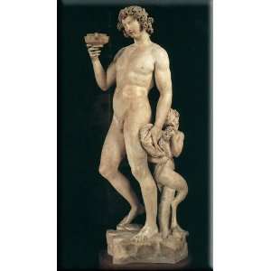  Bacchus 17x30 Streched Canvas Art by Michelangelo