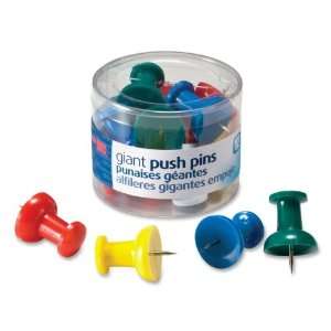  Giant Push Pins, For Visual Impact , 12/PK, Assorted 