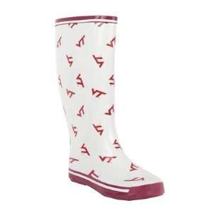  Kids Virginia Tech Scattered VT Boot Color White, Size 