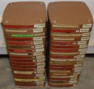 40 16mm Movie Film Reel Lot Huge Plastic Case Vintage 6  