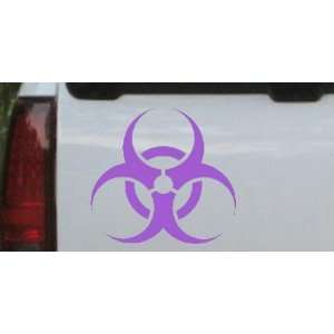  Purple 24in X 22.4in    Bio Hazard Warning Car Window Wall 