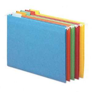  Assorted Color Hanging Folders   1/5 Tab, 11 Point Stock 