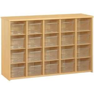  Tot Mate 3027A Eco 20 Cubby Storage Unit w/ Clear Trays 