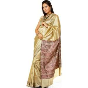   Sari with Jacquard Weave on Anchal   Art Silk 