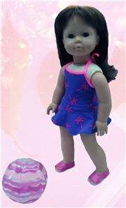 Doll Clothes Swim Bathing Suit Fits American Girl & 18  