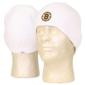 Boston Bruins Knit Beanie / Winter Hat   White Sports 