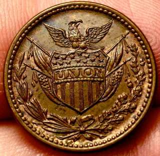 OLD US COINS CIVIL WAR TOKEN 1861   1864 UNCIRCULATED PIECE  