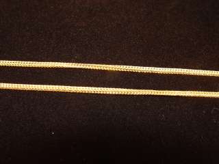 18K Yellow Gold 23 Foxtail Chain 12.06 Grams  