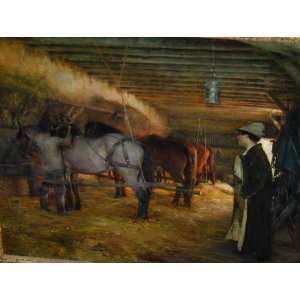   Greeting Card Dagnan Bouveret In the Stable