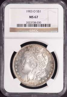 1903 O MORGAN S$1 NGC MS 67  