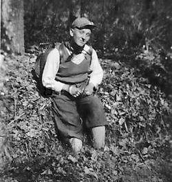     Uniformed Youth  Hiking  Backpacking  Rucksack  Woods  1930s  
