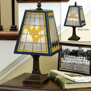   Company West Virginia University Art Glass Table Lamp   COL WVI 462
