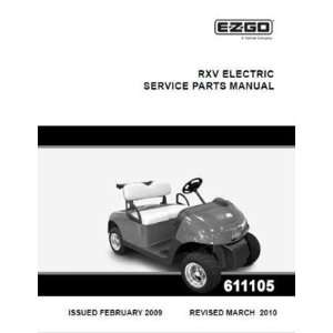  EZGO 611105 2009 Current Service Parts Manual for E Z GO 