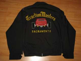 VINTAGE 1950S/1960S TRACTION MASTERS CAR CLUB HOT ROD JACKET   NR 