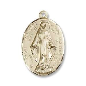  Immaculate Conception 14KT Gold Medal Patron Saint 