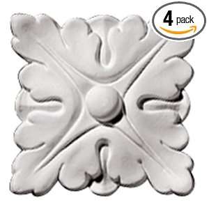 Focal Point 85000 Chelsea Rosette 4 Inch by 4 Inch by 1 Inch, Primed 