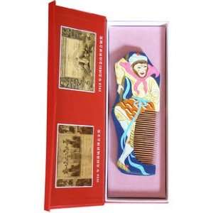   Traditional Chinese Artistic Wood Comb Gift Set Sun Wukong Beauty