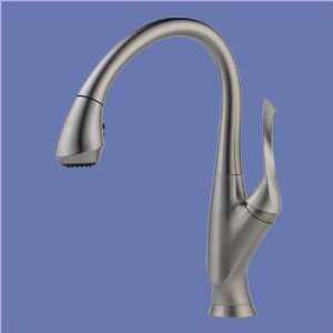  Brizo 63052LF SS Single Handle Pull Down Kitchen Faucet 