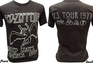 LED ZEPPELIN 1977 US Concert Tour VTG Rock T Shirt XL  