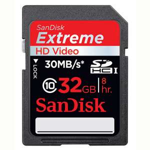 NEW SanDisk SDX Extreme SDHC 30MB/S Memory Card 32GB  
