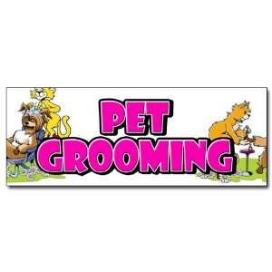   PET GROOMER DECAL sticker dog grooming clippers new 
