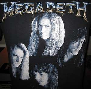   90S 1992 MEGADETH COUNTDOWN TO EXTINCTION METAL ROCK MUSIC T SHIRT M
