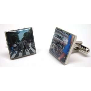 Beatles Abbey Road Album Cover Front and Back Cover Cufflinks Cuff 