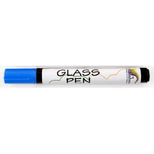  Glass Pen Blue   For Writing on WINDOWS & GLASS Office 