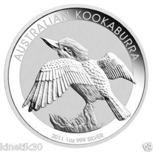 1oz 2011 Kookaburra Perth Mint Silver Bullion Coin  