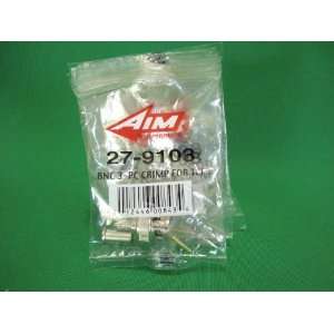 AIM Electronics 27 9103 BNC 3 pc Crimp for TEF (PACK OF 24 